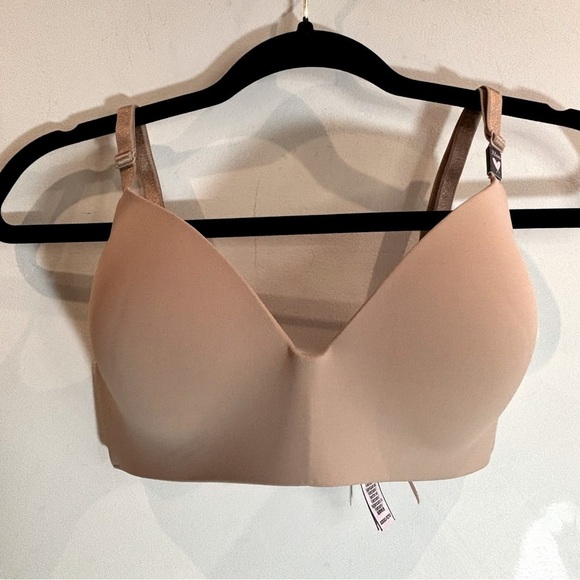 LA VIE EN ROSE SZ 32 DD No Underwire Padded Adjustable Straps Back Beige Bra - Picture 1 of 7